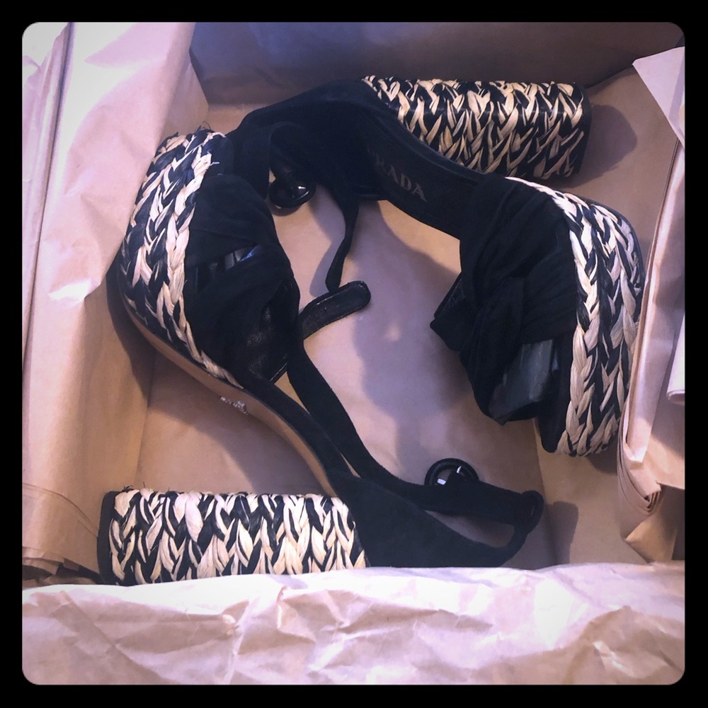 Prada Calzature Donna Wedge Heels